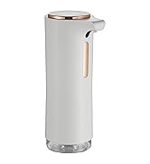 POLASEN Automatic Foaming Soap Dispenser,10Oz White Touchless Soap Pump Dish Dispenser with Essen...