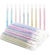 100PCS Glitter Crystal Lip Brush, Disposable Lip Brushes Lip Gloss Applicators Lipstick Gloss Wan...