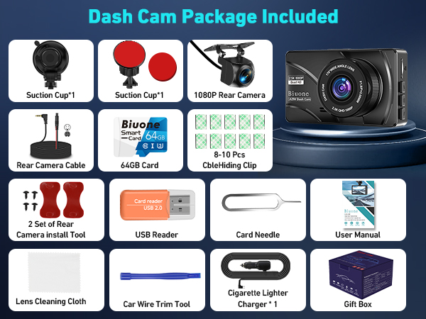 dash cam front and rear