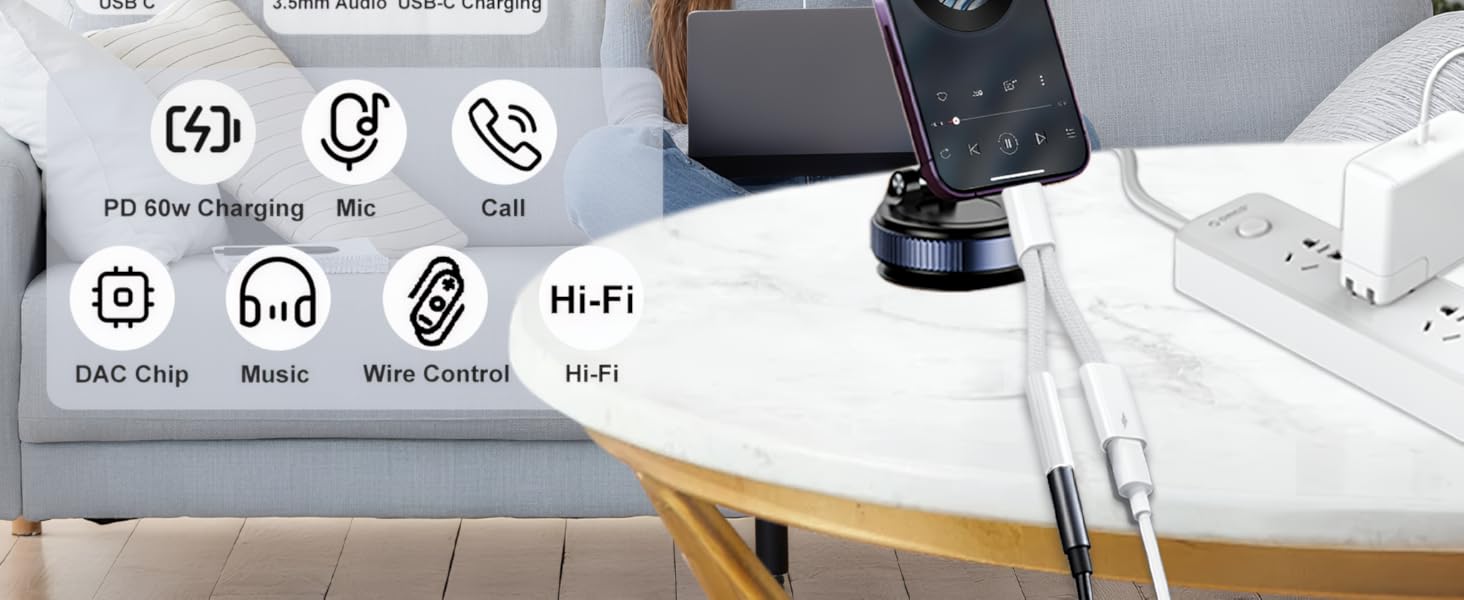 usb c to 3.5mm audio adapter