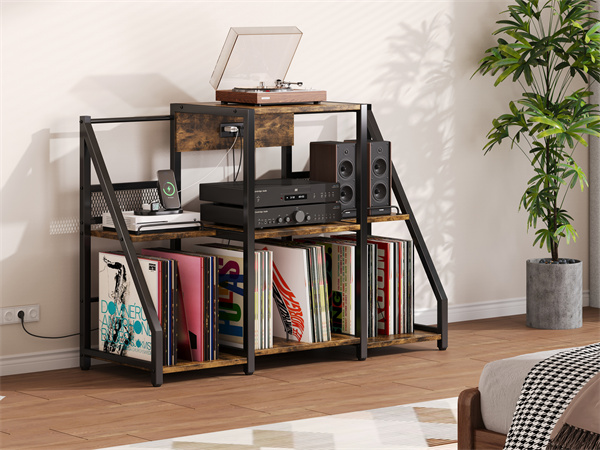 Vinyl record storage cabinets