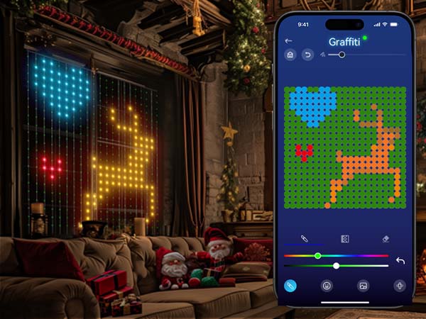 CHRISTMAS led light curtains for decoration