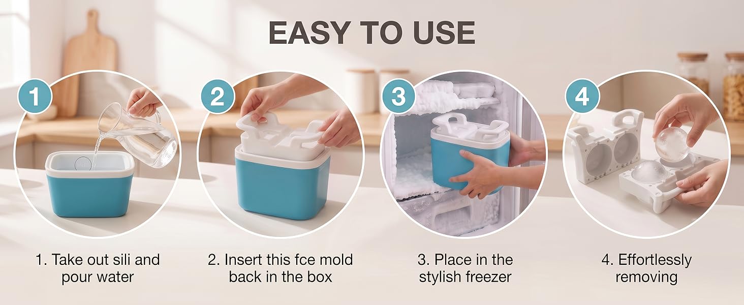 Clear Ice Balls for Whiskey