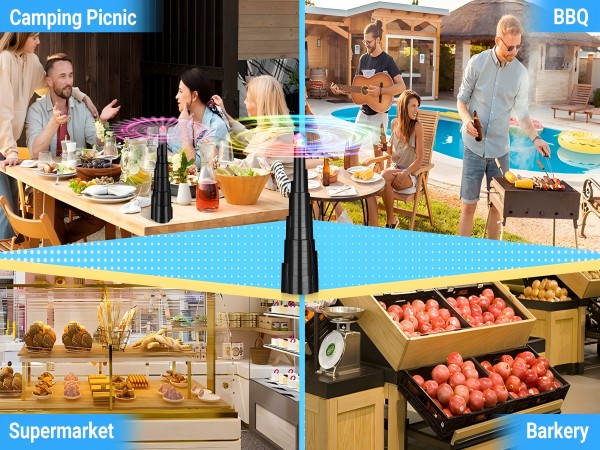 fly fans for outdoor tables