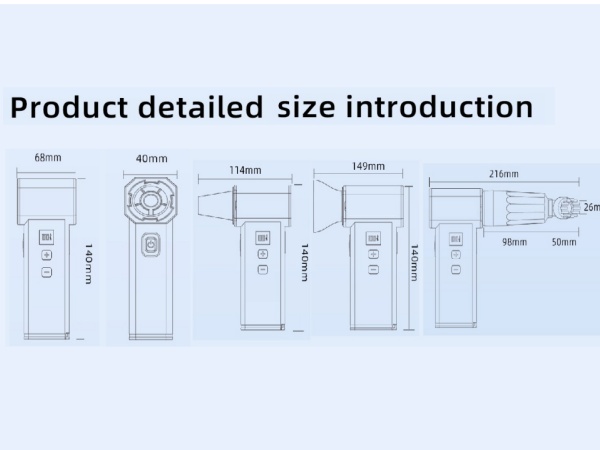 Product detailed size introduction