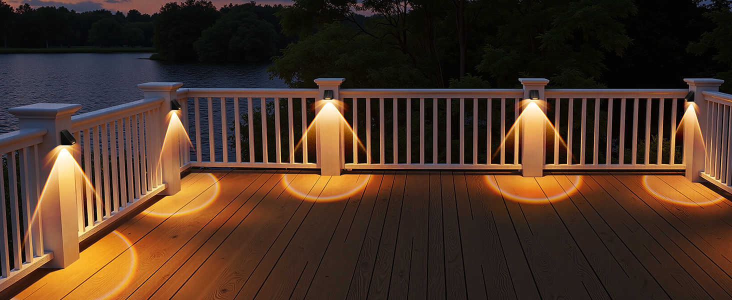 solar powered fence lights