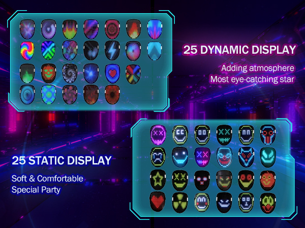 Digital masks with various pattern variations