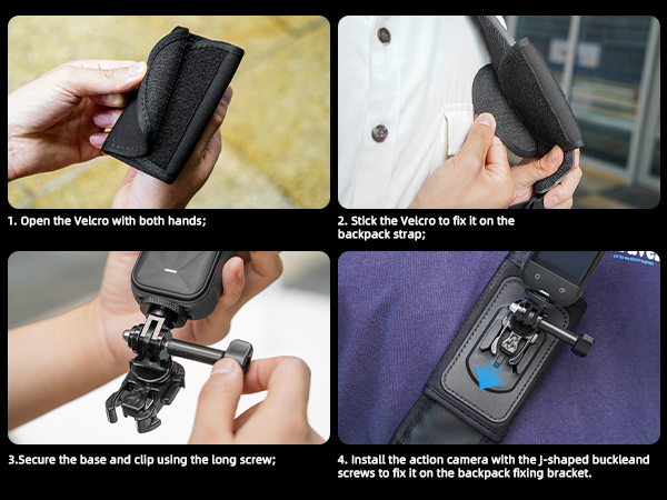 backpack mount for insta360 X5