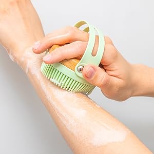 Silicone Shower Brush Photos and Infographics