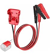 GRZWAYS Jumper Cables with alligator clips for Milwaukee M18 18V Batteries,Silicone wire 8AWG 2FT...