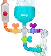 Nuby Wacky Waterworks Pipes Bath Toy - Baby Bathtub Toy with Interactive Features for Cognitive D...