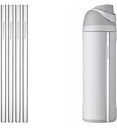 Dreamfocus Glass Straw Replacement for Owala FreeSip Water Bottle 24 oz 4-Pack