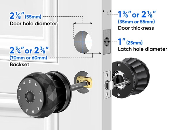 Smart Door Knob Fingerprint Door Lock