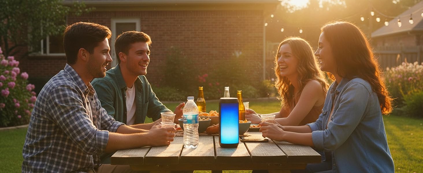 Wireless speaker with Bluetooth perfect use for ourdoor, backyard, garden, camping and outside