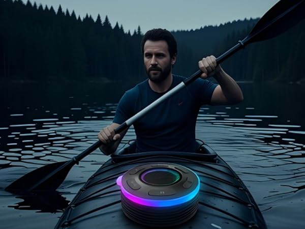 Bluetooth Portable Shower Speaker with Led Light