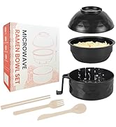 RORBAM Microwave Ramen Cooker,Ramen Bowl Set,Microwave Noodle Bowl,Ramen Bowl With Chopsticks and...