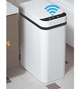 Yatmung Skinny Trash Can Automatic Touchless - 4 Gallons Motion Sensor Bathroom Trash Can - Elect...
