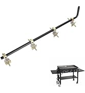 36 Inch Griddle Burner Control Valve with Gas Rail for Blackstone 4-Burner Flat Top Griddle 1554 ...