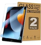 Junfire [2Packs] iPad 10.2 Screen Protector with Anti Blue Light, iPad 9th/8th/7th Generation Tem...