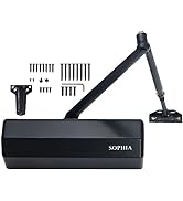 Sophia Door Closer Commercial Heavy Duty DK4000 Automatic Door Closer Adjustable Size 1-6, Grade ...