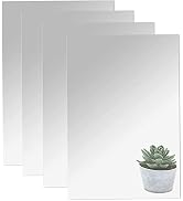 DARENYI 16"x12" Acrylic Mirror Sheet, Flexible Non Glass Body Mirror Tiles Full Length Mirror Lar...