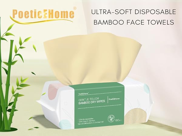 ultra soft disposable bamboo face towel