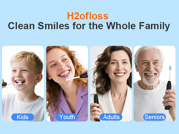 2-in-1 brushing &amp; flossing electric toothbrush