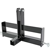 ECOTRIC Powder Coated Steel Black 3 Point Hitch Receiver 2