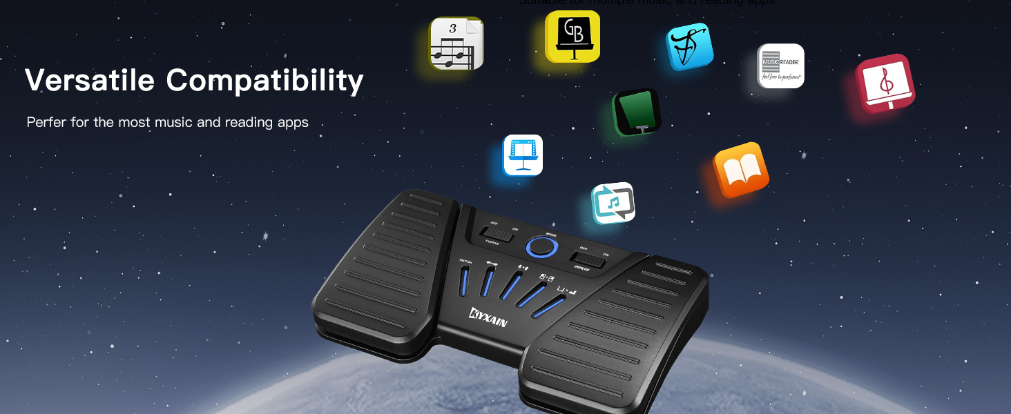 Versatile Page Turner Pedal
