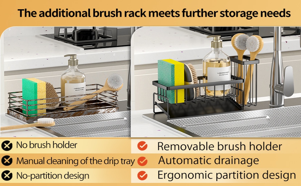 sponge holder sink caddy organizer