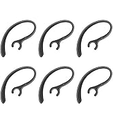 6 Pack Replacement Ear Hook Universal Small Clamp Loop Clip for Other Bluetooth Headset(Black)