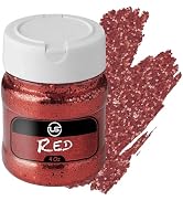 Glitter – 4 oz Red Fine Glitter, Glitter for Resin, Glitter for Crafts, Extra Fine Glitter for Sc...