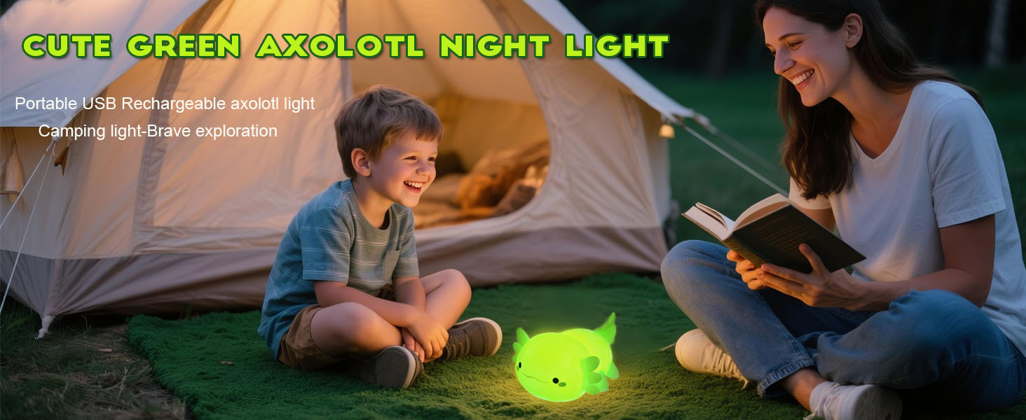 Green Axolotl lamp 11