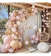 Light Pink Balloon Arch Kit, Light Pink Balloons White Nude Balloons Pink White Balloons Champagn...