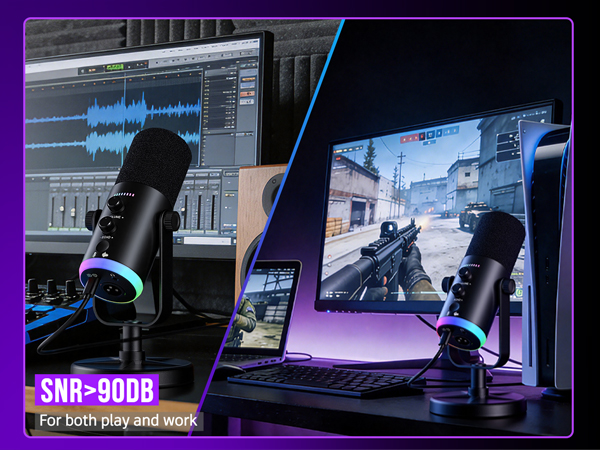 Microphone for both play and work