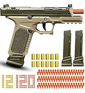 Automatic Shell Ejecting Toy Gun Pistol, Soft Bullet Toy Gun for Boys, Education Model Realistic ...