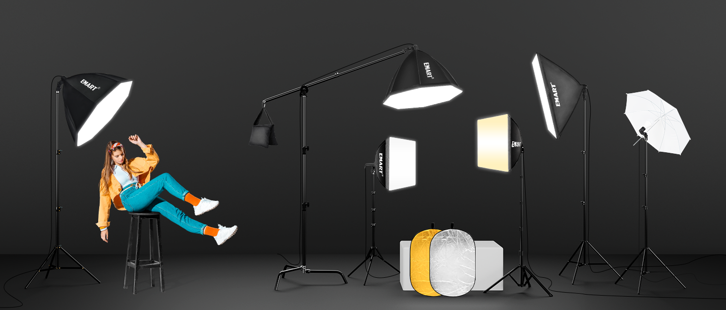 EMART Brand Story Softbox Lighting Kit