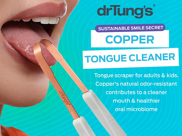 Tongue Cleaner for Adults, Kids, Helps Freshens Breath, Easy to Use Comfort Grip Handle, Comes with