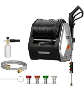 Giraffe Tools Wall Mounted Pressure Washer G30 with Upgraded 1800W Motor, Max 2900 PSI, 2.2 GPM E...
