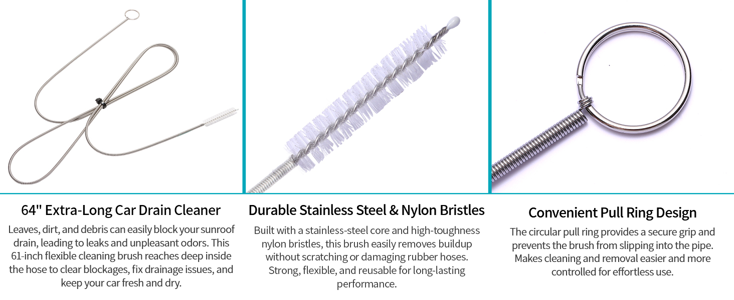 64 inch stainless steel brushes