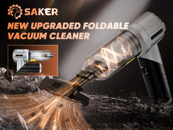 Saker New Upgraded Foldable Vacuum Cleaner