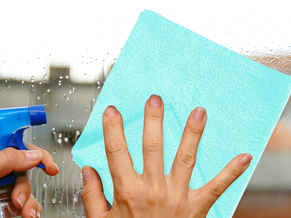 blue towels