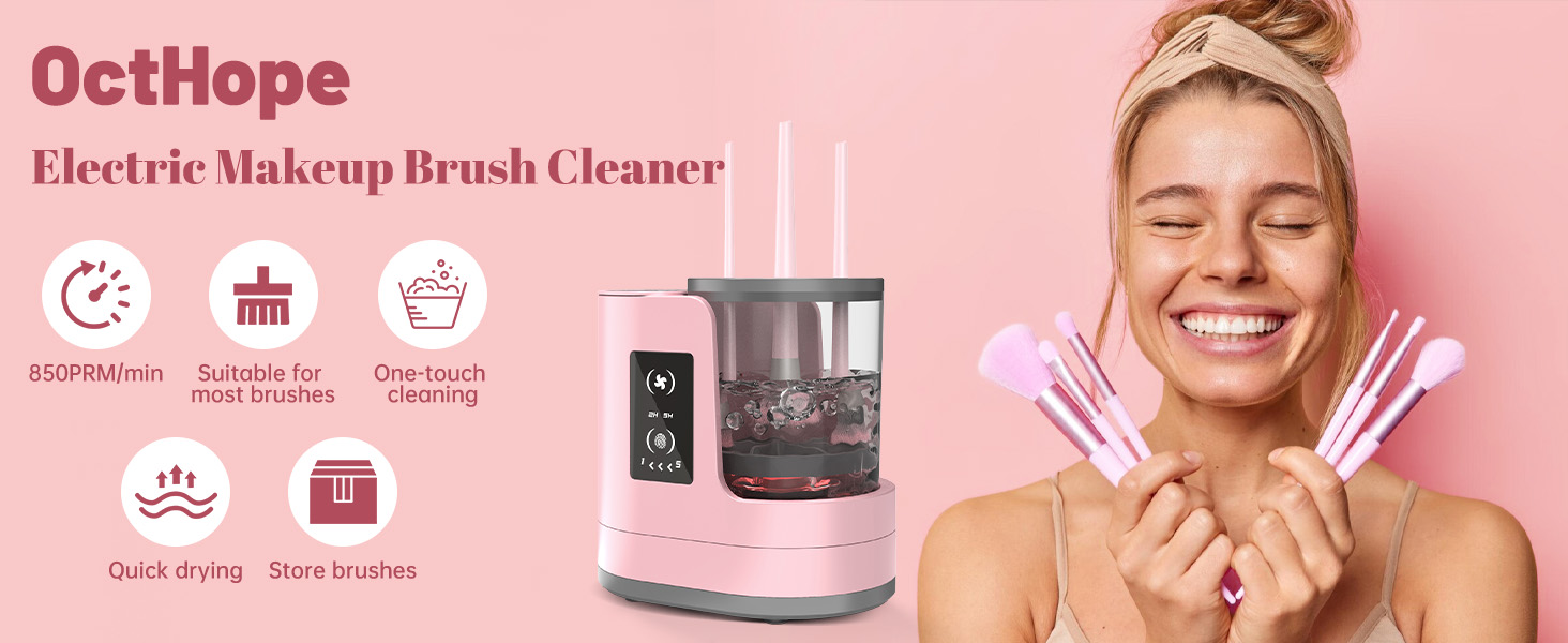 electric makeup brush cleaner machine women gift make up makeup brush holder vanity accessories