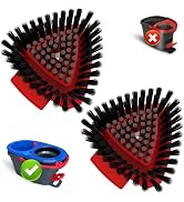 2 Pack Upgrade Scrub Brush Replacement Head Compatible with O Cedar RinseClean 2-Tank Spin Mop, M...