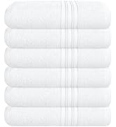 BOUTIQUO Ultra Soft Cotton 6 -Piece Hand Towel Set 16x24 Inch, Ideal for use in Bathroom, Kitchen...