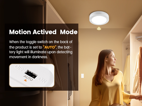 motion sensor closet light