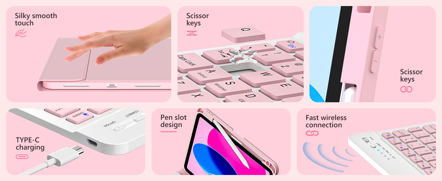 ipad a16 case with keyboard,ipad 10th generation case with keyboard,a16 ipad case with keyboard