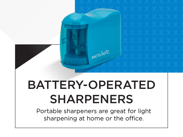 battery operated pencil sharpener portable home office backpack homework study test library write