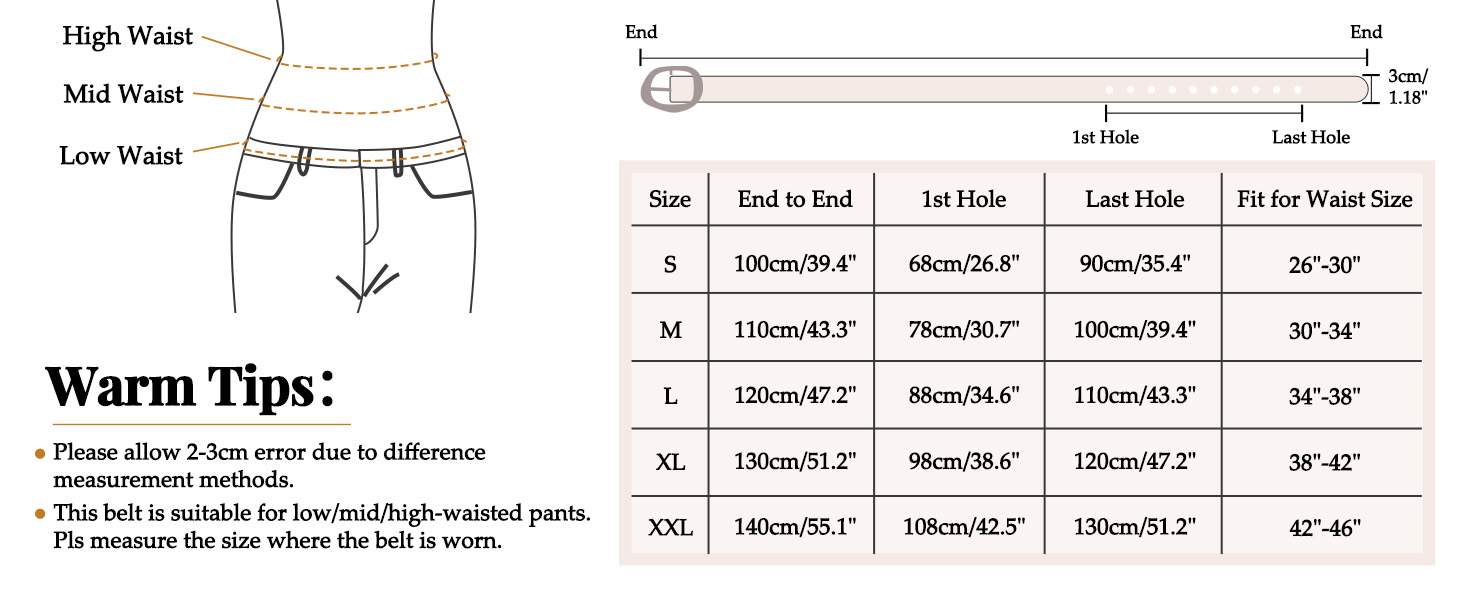 womens belts