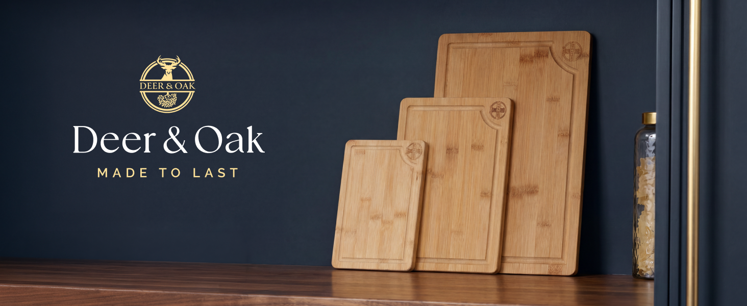 Knife-friendly bamboo cutting boards for everyday chopping and slicing.